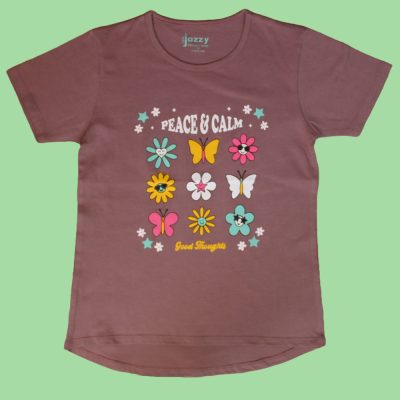 brown-peace-and-calm-tee